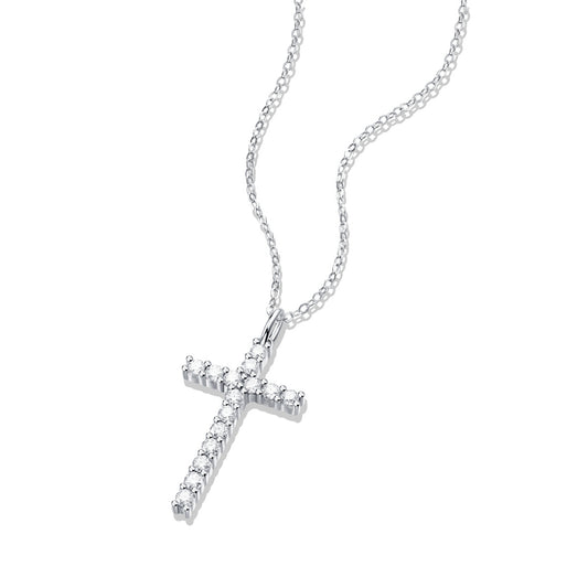925 Sterling Silver Cross Necklace