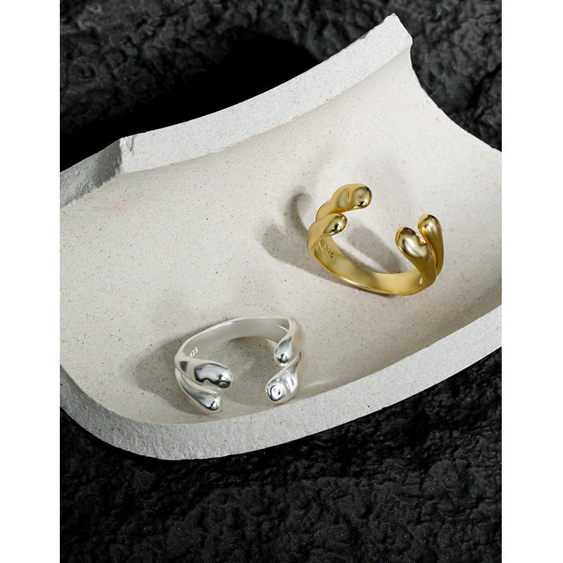 925 Sterling Silver Adjustable Ring