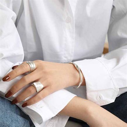925 Sterling Silver Open Bangle