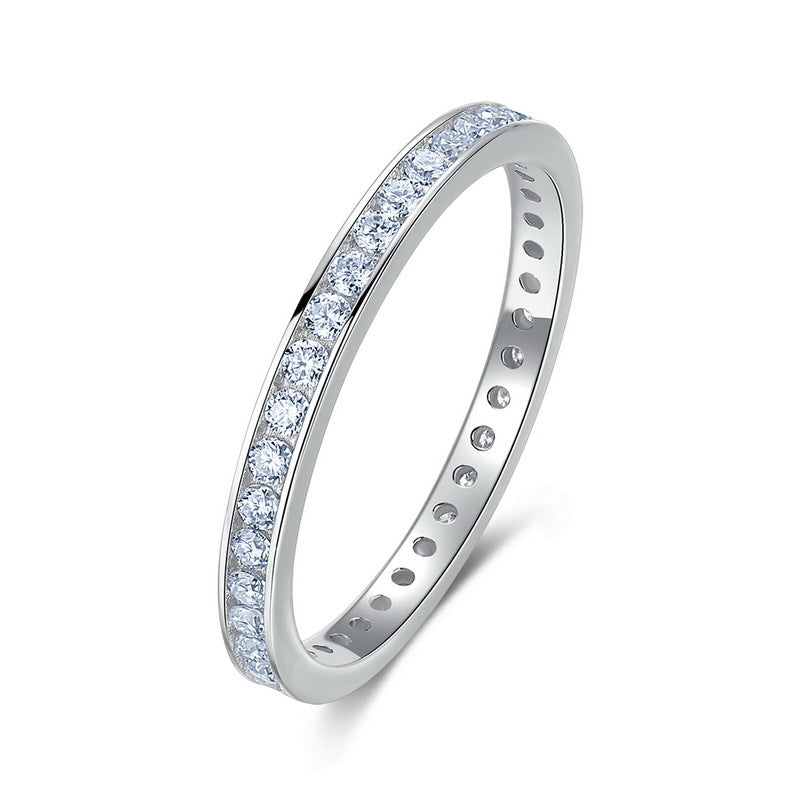 Moissanite Wave 925 Sterling Silver Ring