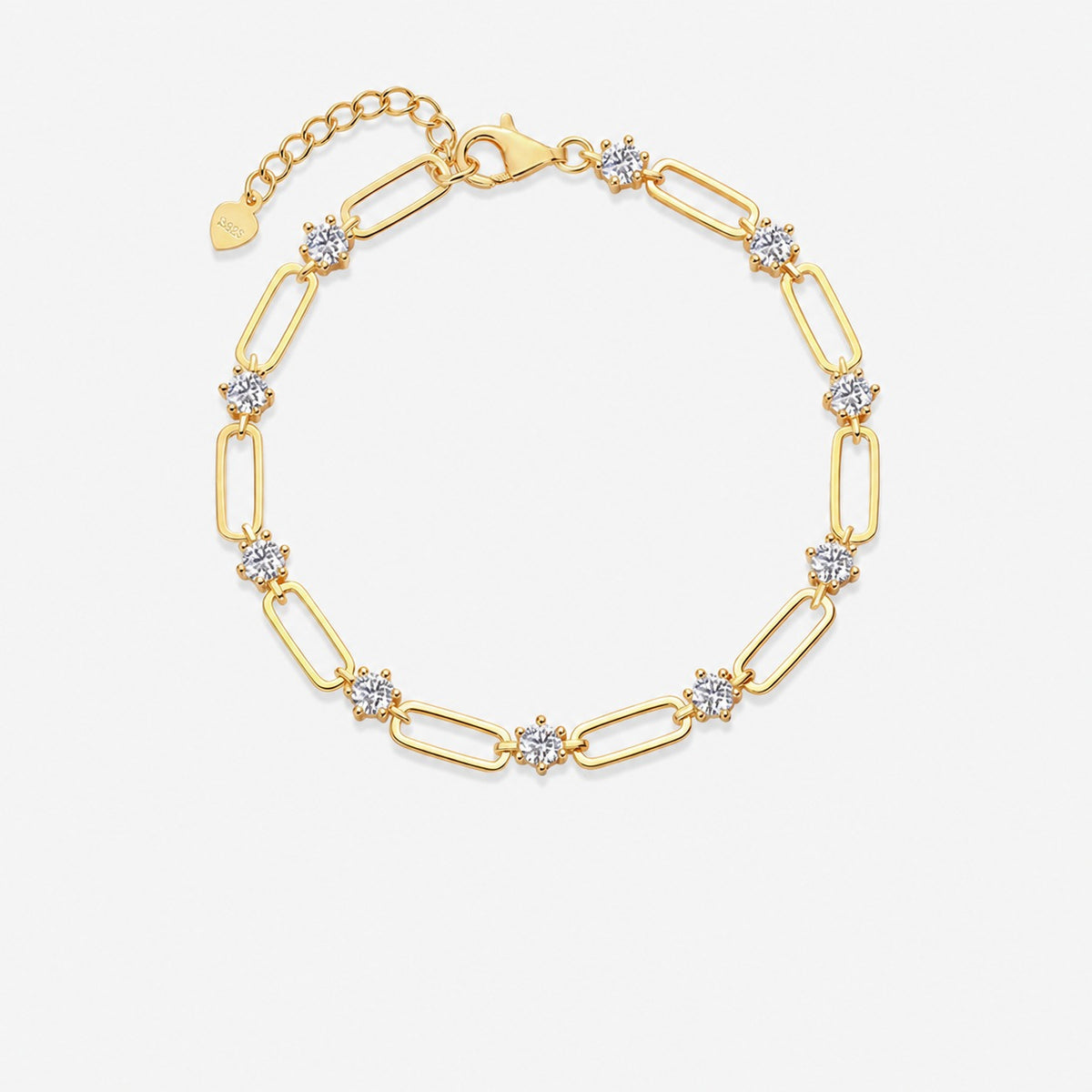 Moissanite 925 Sterling Silver Bracelet