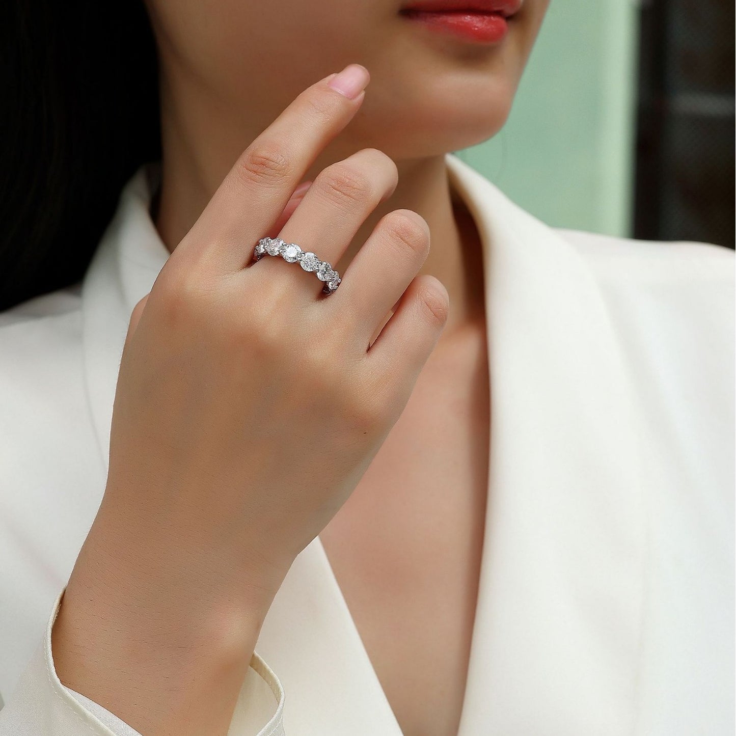 Moissanite 925 Sterling Silver Ring