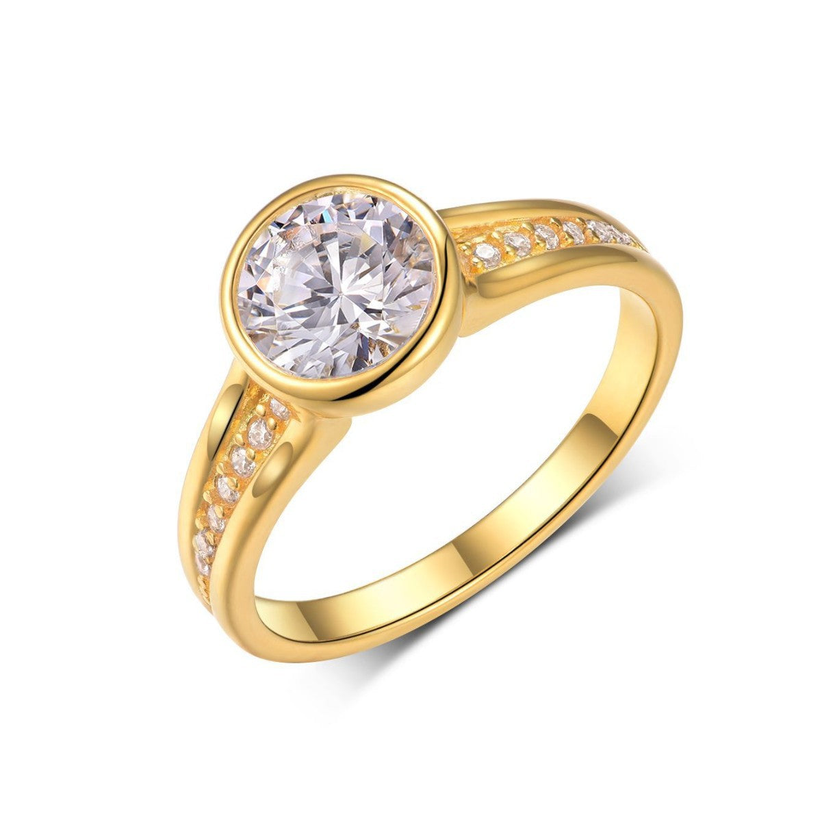 Moissanite 925 Sterling Silver Elegant Fashion Ring