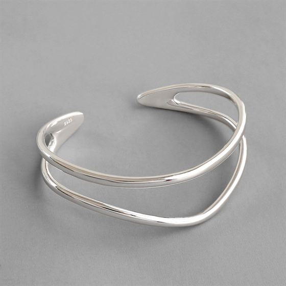 925 Sterling Silver Open Bangle