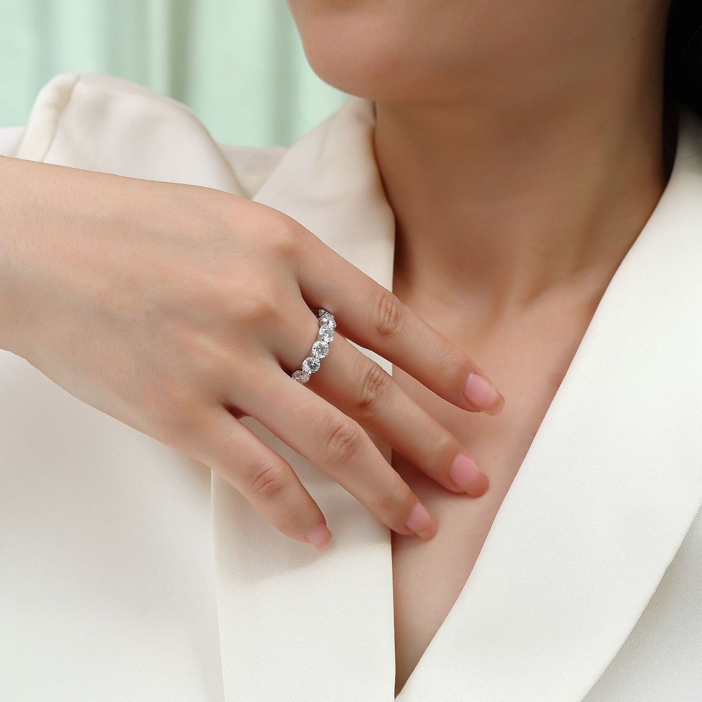 Moissanite 925 Sterling Silver Ring